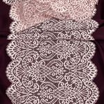 Кружево бельевое эластичное 225 мм / 3 м, 40992 цв.003 розовый, Kruzhevo