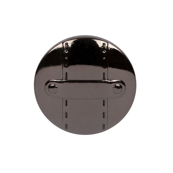 Кнопка Альфа (S-образная) ⌀17.0 мм, 36 шт, металл, нерж., 06 черн.никель, MIKRON JK 010