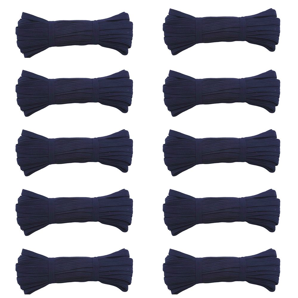 Резинка бельевая (стандартная) 10.0 мм / 10х10 метров, 8112 т.синий, С1049