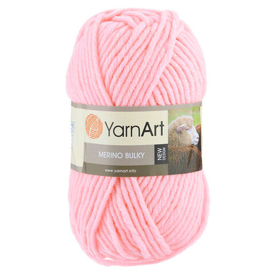 Пряжа YarnArt (ЯрнАрт) Merino Bulky / уп.5 мот. по 100 г, 100м, 217 светло-розовый