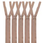 Молния трактор Arta Т6 (6 мм) 1 зам., разъем., 60 см, цв. 071 св.бежевый, уп.5 шт