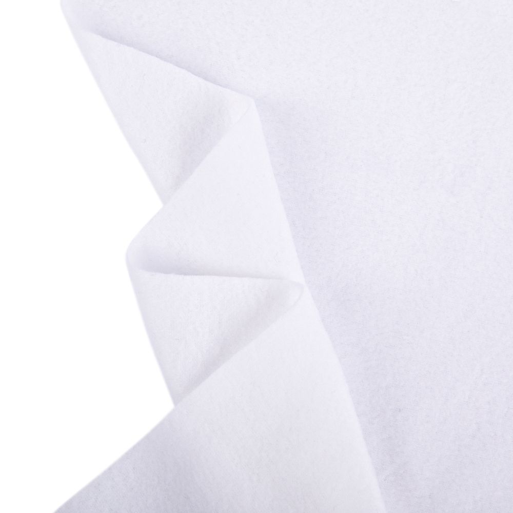 Флис 1-сторонний 230±10 г/м², 150 см / 10 метров, белый, Gamma FG-001