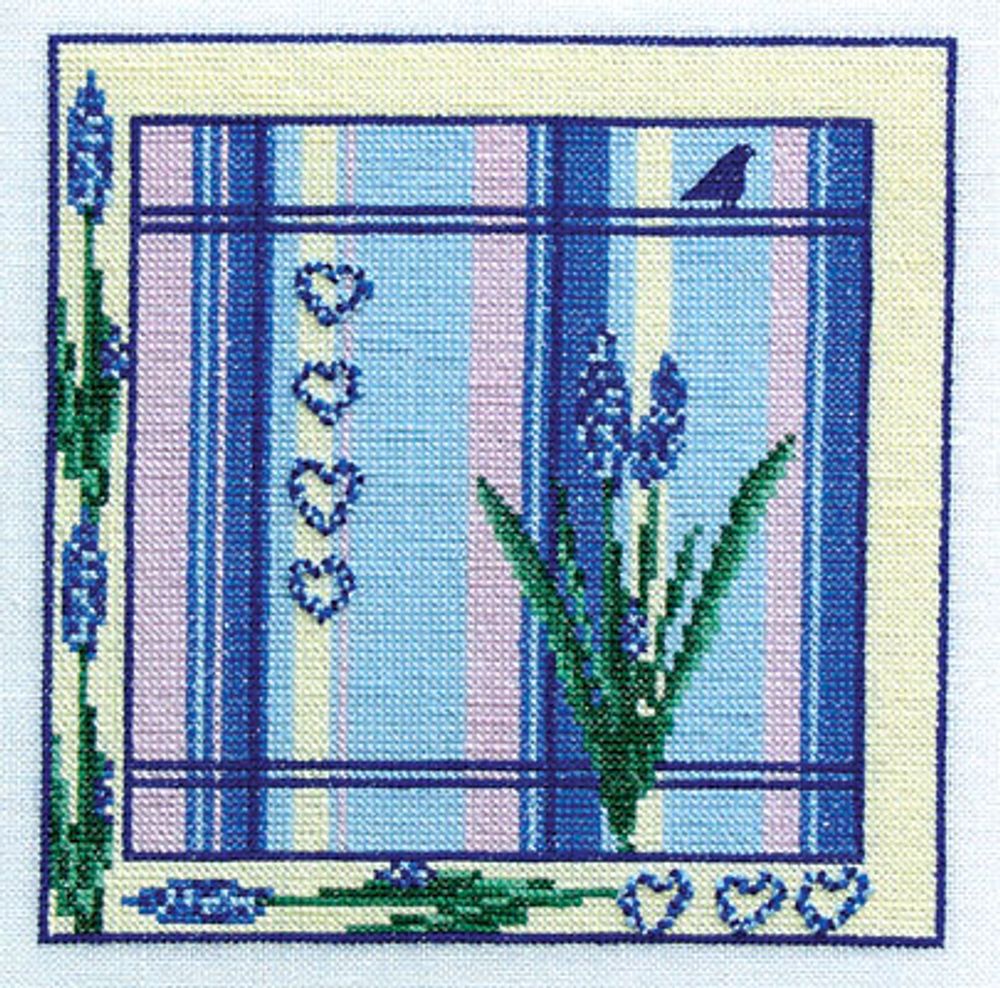 Набор для вышивания &quot;Голубой гиацинт&quot; 17,5*17,5см, Acufactum Ute Menze, 2469