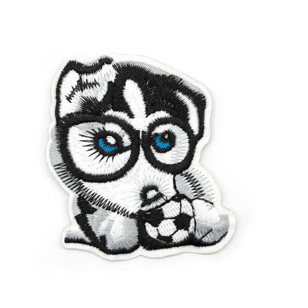 Термоаппликация Щенок Хаски, 6,8х6см, Hobby&Pro