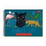 Альбом для рисования, матовая ламинация, 100 г/м², A4 29х20.5 см, 4 шт, на гребне 48 л, 000277 Дивный мир, Светоч 48АЛГР4_2_3_9