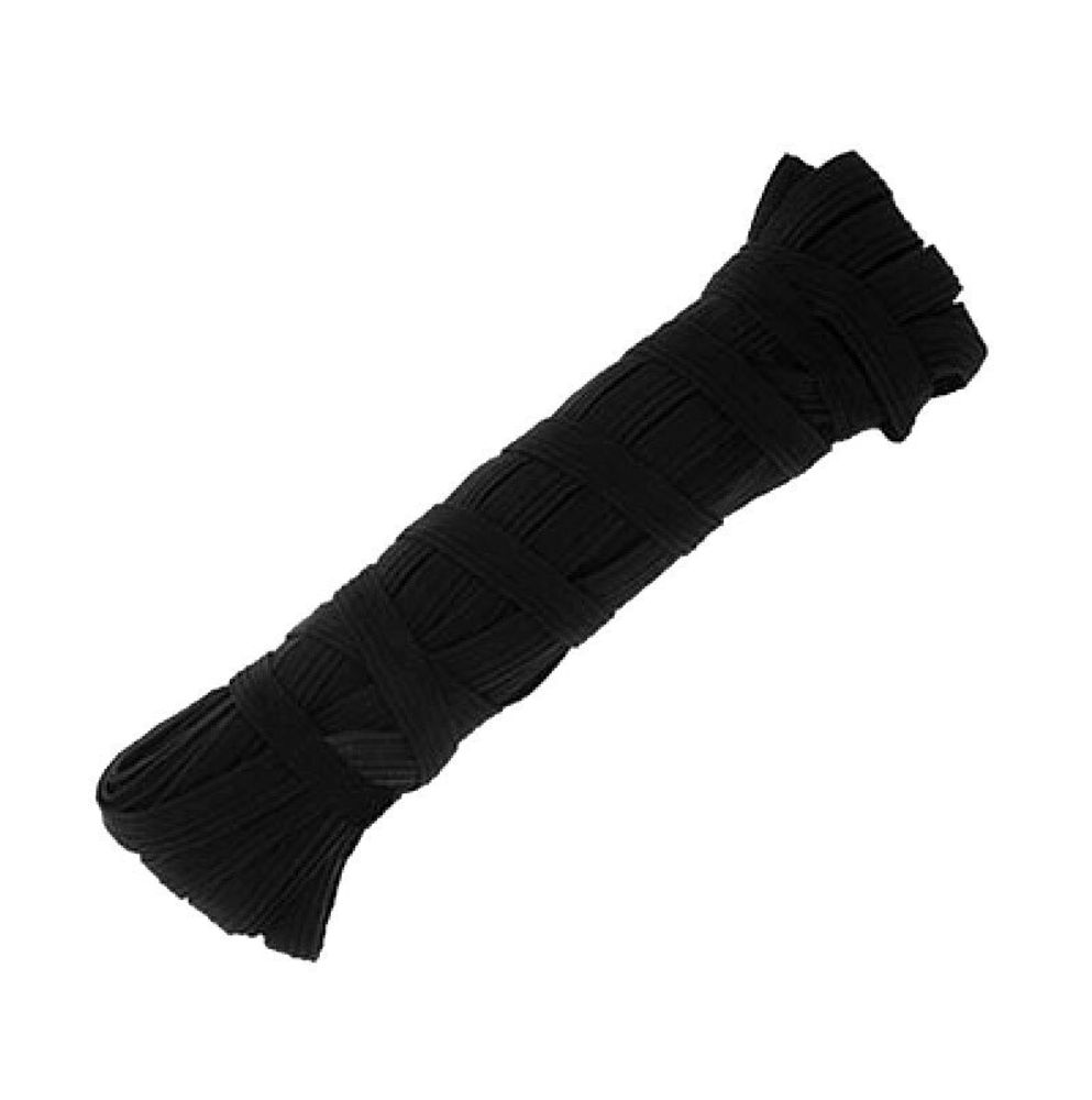 Резинка бельевая (стандартная) 8 мм / 10х10 метров, черная, Gamma ИВ (ч)