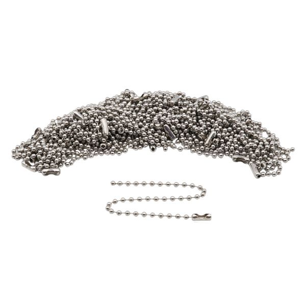 Мулька / биркодержатель (цепочка шариковая) 13,3х0,3х0,3 см (никель), К3509, 50 шт