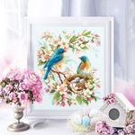 Набор для вышивания нитками Чудесная игла, Весенняя песня 21х27 см