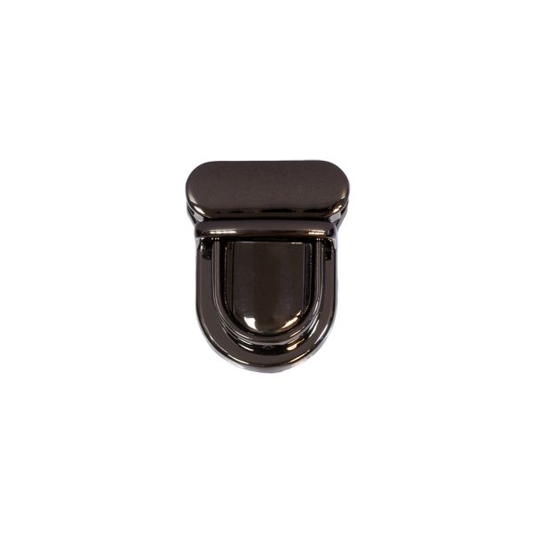 Замок для сумки 32х26 мм, 5 шт, черн.никель, Gamma LBZ-14H