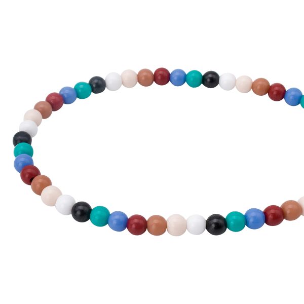 Бусины пластик ⌀6 мм, 50 г, микс цвета, круглые, Astra&Craft (микс), 1AL121-1