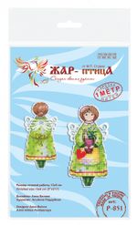 Набор для вышивания нитками МП Студия (Жар-птица), Ангел весны, 13х6 см