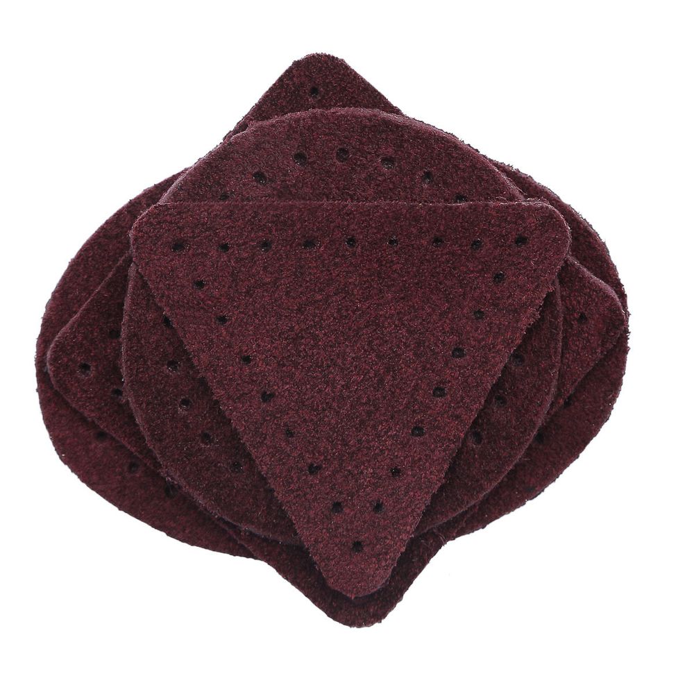 Набор заплаток пришивных из замши, круг, квадрат, треугольник, овал 4см, с перфорацией, 4 шт (31 бордовый), 59703