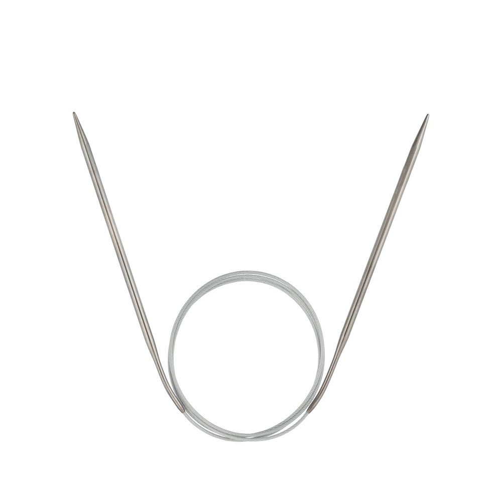 Спицы круговые сталь ⌀4.0 мм, 100 см, 1 шт, с металлической леской, Visantia VTS-1