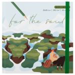 Скетчбук 200 г/м², 200 г/м², 20х20 см, твердый переплет 40 л, 02_for the soul_green, Аква-колор IZO-SBS-0840
