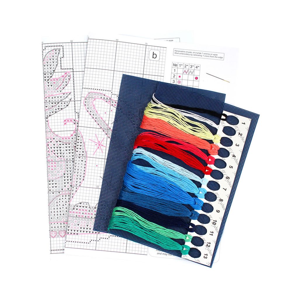 Набор для вышивания нитками МП Студия (Жар-птица), Сумеречный дракон, 12х14 см