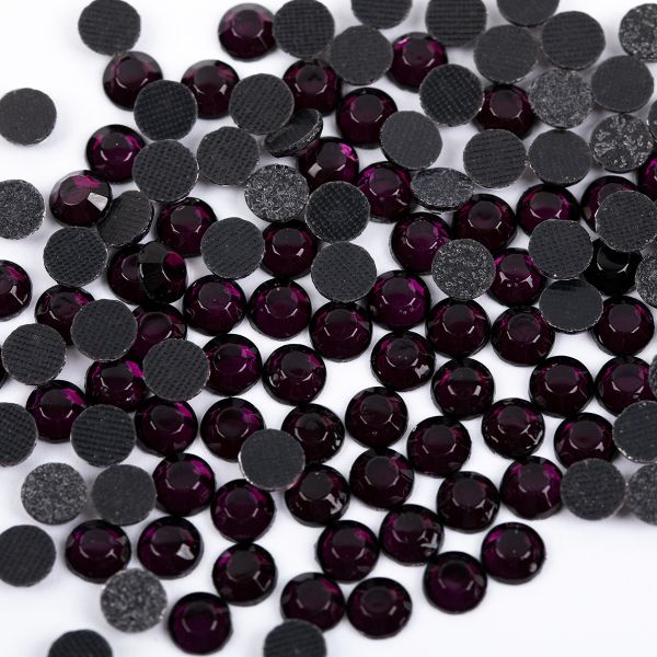 Стразы клеевые акрил 6-6.5 мм, 144 шт, 023 сиреневый (amethyst), Zlatka RS/144
