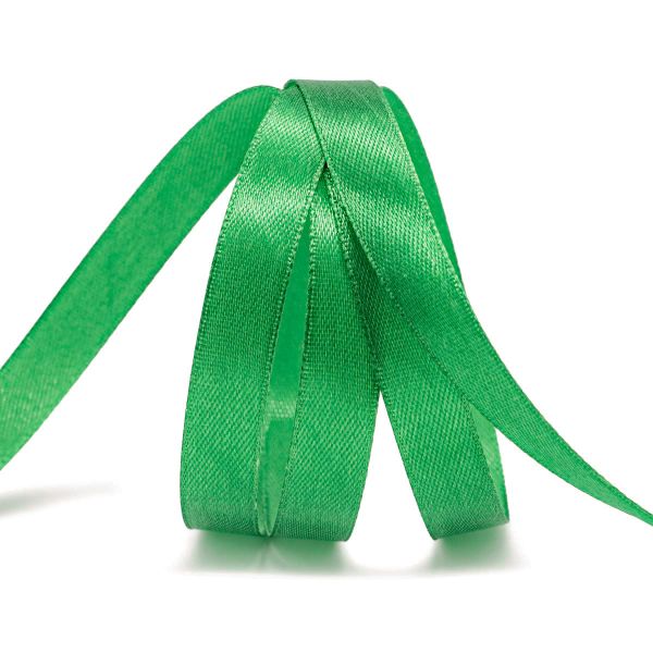 Лента атласная 1-сторонняя 12.0 мм / 22.86±1 метров, 092 зеленый, Globus