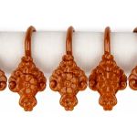 Крючки шторные для карниза навесные ⌀6 мм, 10 шт, 04 под дерево, Sofi H40