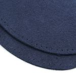 Заплатки пришивные из замши, овал 8х10,9см с перфорацией, 2 шт, 100% кожа, 22 темно-синий, 59124