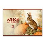 Альбом для рисования 100 г/м², A4 29.5х20.2 см, 24 л. на скобе 5 шт, 01695 На опушке, Светоч А254