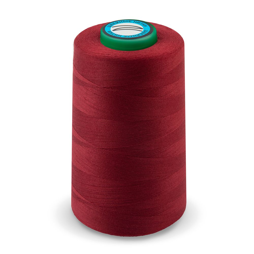 Нитки универсальные Nitka 40/2, 4570 м (5000 ярд) / 1 кат., 122 бордовый