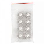 Пуговицы металлические на ножке 32L-20 мм, С-MP15 цв.серебро/перламутр, 10 шт