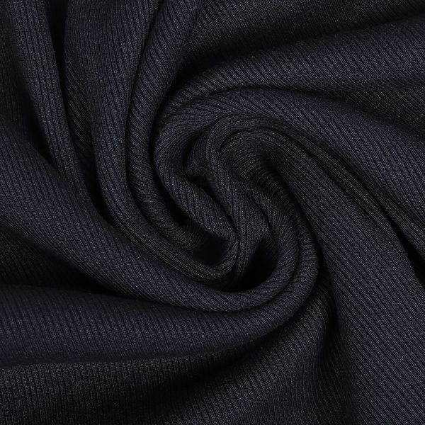 Кашкорсе с лайкрой пенье 400 г/м², 60+60 см / 15 метров, КАШ.400.Т.СИН.МЕЛ.15, т.синий меланж