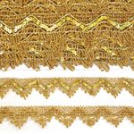 Тесьма отделочная 40 мм, 13-2265 цв.золото уп.13.71м