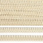 Тесьма отделочная Шанель 12 мм / 18.28 метра, плетеная, 0384-0016, цв.F102 молочный
