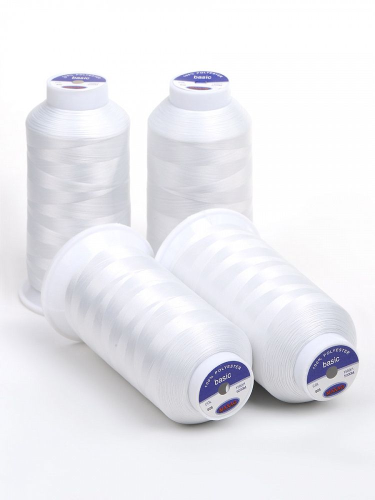 Нитки швейные текстурированные Max, 150D/1, 5000 м, 90г, 606 экрю, 4 катушки Нитки швейные текстурированные Max, 150D/1, 5000 м, 90г, 606 экрю, 4 катушки