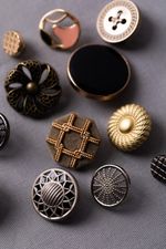 Пуговицы на ножке металл 17 мм, 6 шт, 04 никель, Blitz MB 0253