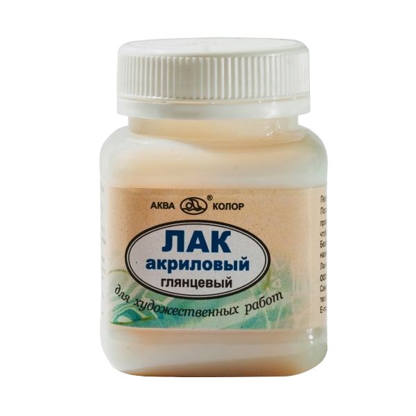 Лак акриловый 80 мл, К4816 глянцевый, Аква-колор