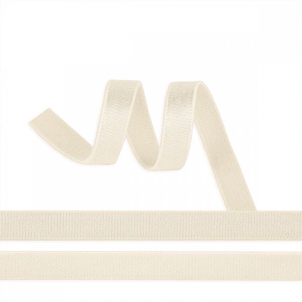 Резинка бельевая (бретелечная) 10.0 мм / 50 метров, RBB05 сумрачно-белый F102