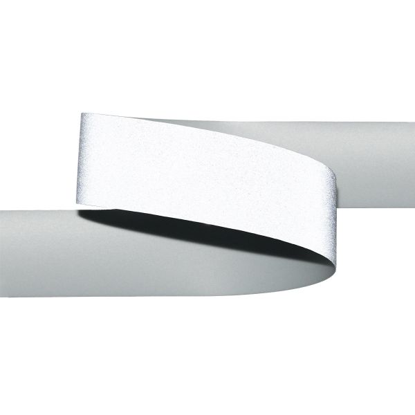 Лента светоотражающая (катафотная) термоклеевая [cpl:420], 20 мм / 50 метров, 100% полиуретан, серебро, Gamma TG9400