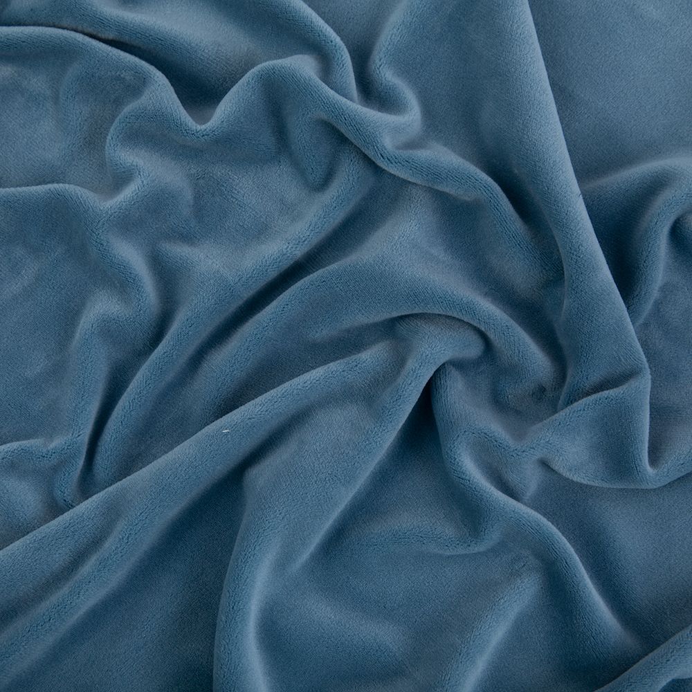 Велюр 240 г/м², 150х185±5 см, джинс/jeans, Gamma VELRN