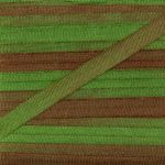 Лента (тесьма) шелковая 4.0 мм / 9.1±0.5 метров, M133 св.зеленый/коричневый, Gamma SRM-4