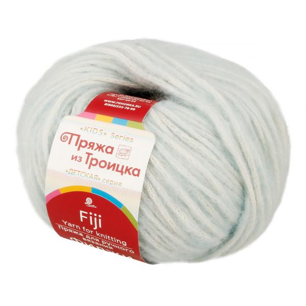 Пряжа Троицкая Фиджи / уп.5 мот. по 50 г, 95 м, 060 св.голубой