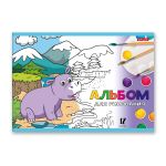 Альбом для рисования 100 г/м², A4 29х20.5 см, 12 л. на скобе, 10 шт, Зоопарк 000645, Светоч 12АЛСК4_1_3_9