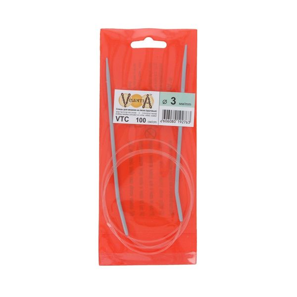 Спицы круговые металл ⌀3.0 мм, 100 см, со спец. покрытием, Visantia VTC