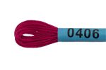 Мулине Gamma 100% хлопок, цв.0406 вишневый, 24 мотка по 8 метров