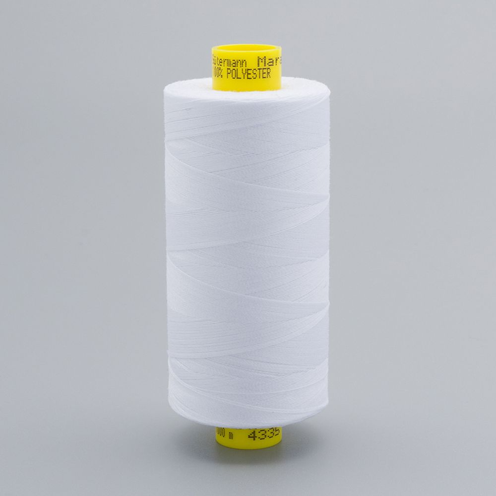 Нитка универсальная Gutermann Mara 120/2, 1000 м, 700207, 4335 холодный белый, 1 катушка