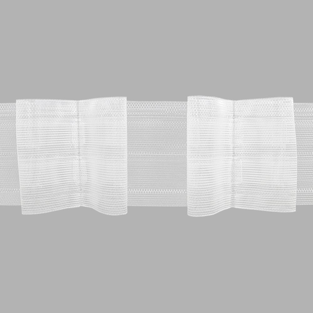 Лента (тесьма) шторная: сборка бантовая (1:2.5) 60 мм / 100 метров, 420207