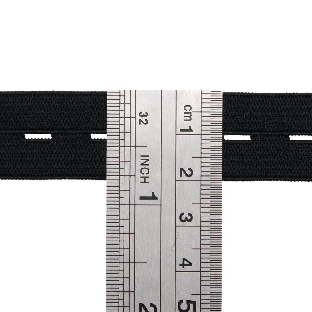 Резинка перфорированная 20.0 мм / 25 метров, черный