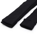 Манжеты трикотажные рукава 7.0 см / 3 метра, полушерсть тонкие 14кл. 1х1, 004 черный