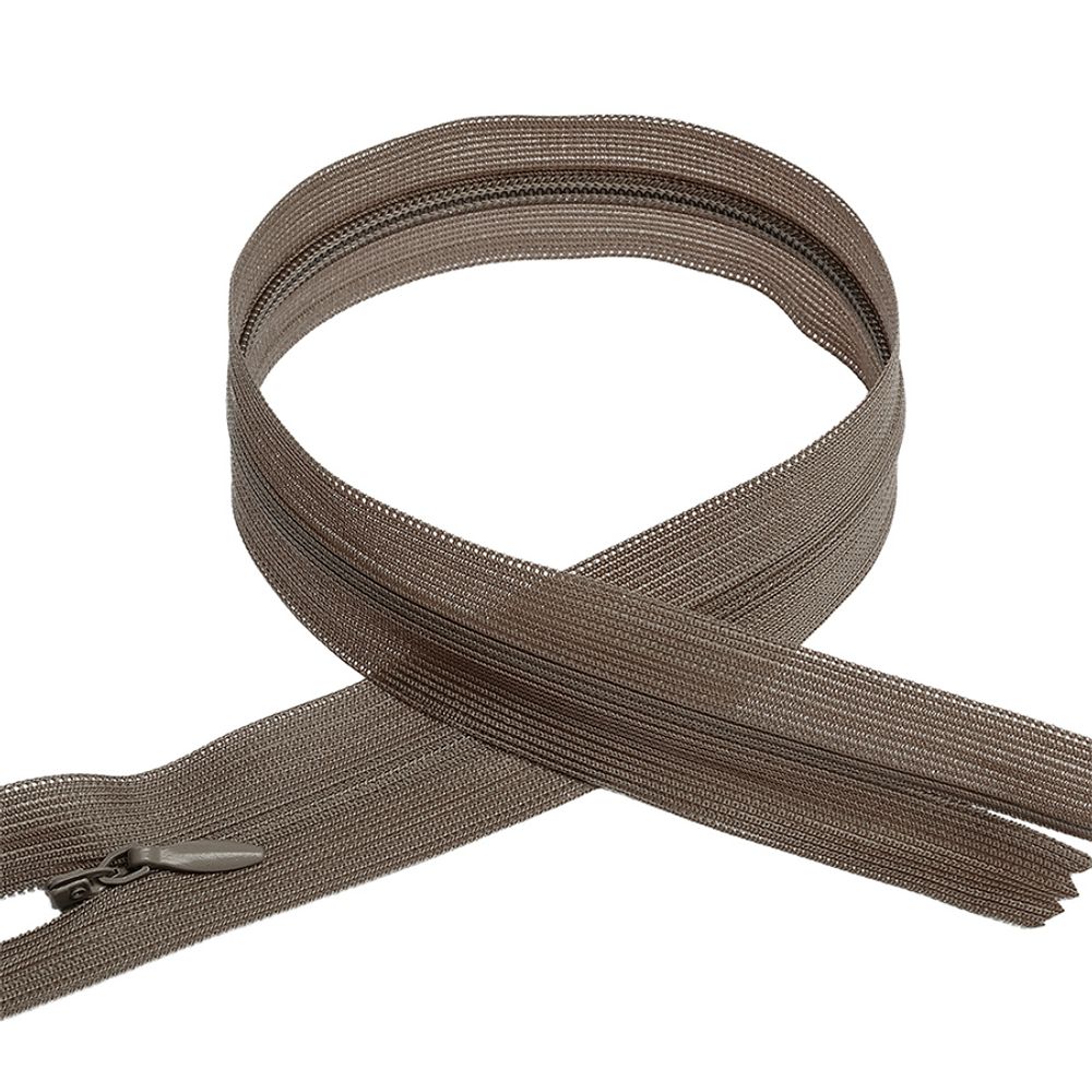 Молния потайная (скрытая) Т3 (3 мм) 1 зам., н/раз., 20 см, цв.F297 серо-оливковый уп.50 шт Молния потайная (скрытая) Т3 (3 мм) 1 зам., н/раз., 20 см, цв.F297 серо-оливковый уп.50 шт