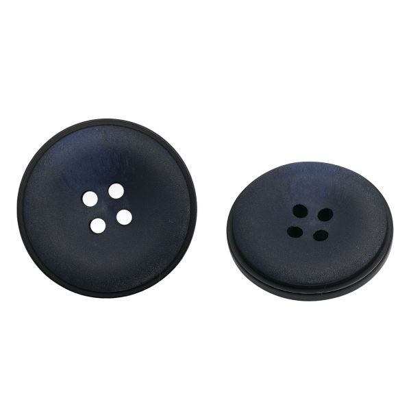 Пуговицы 4 прокола 44L=28 мм, пластик (имитация рога), col.E темно-синий, 36 шт, CN2812
