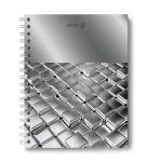 Тетрадь общая с твердой обложкой, глянцевая ламинация A5 80 л. на гребне 65 г/м², белизна 100% 4 шт клетка, 01564 Мозаика, Светоч Т215