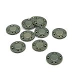 Кнопка магнитная металл пришивная ⌀20.0 мм, латунь, 10 шт, BIG