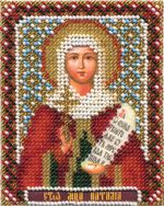 Набор для вышивания бисером Panna, Икона святой мученицы Наталии, 8,5х10,5 см