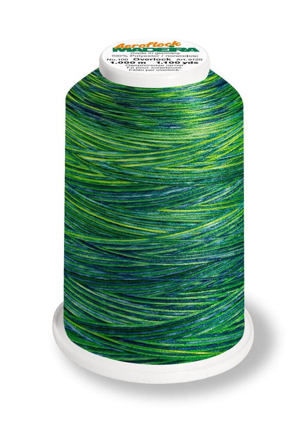 Нитки текстурированные Madeira Aeroflock №100, 1000 м, цв. 9121 9509, 9121, 4 катушки